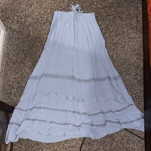Light Blue Maxi Skirt